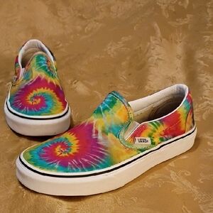 VANS Slip-On Multicolor Tie-Dye Women's 5.5 Men's 4.0